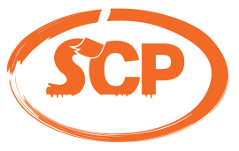 SCP white logo